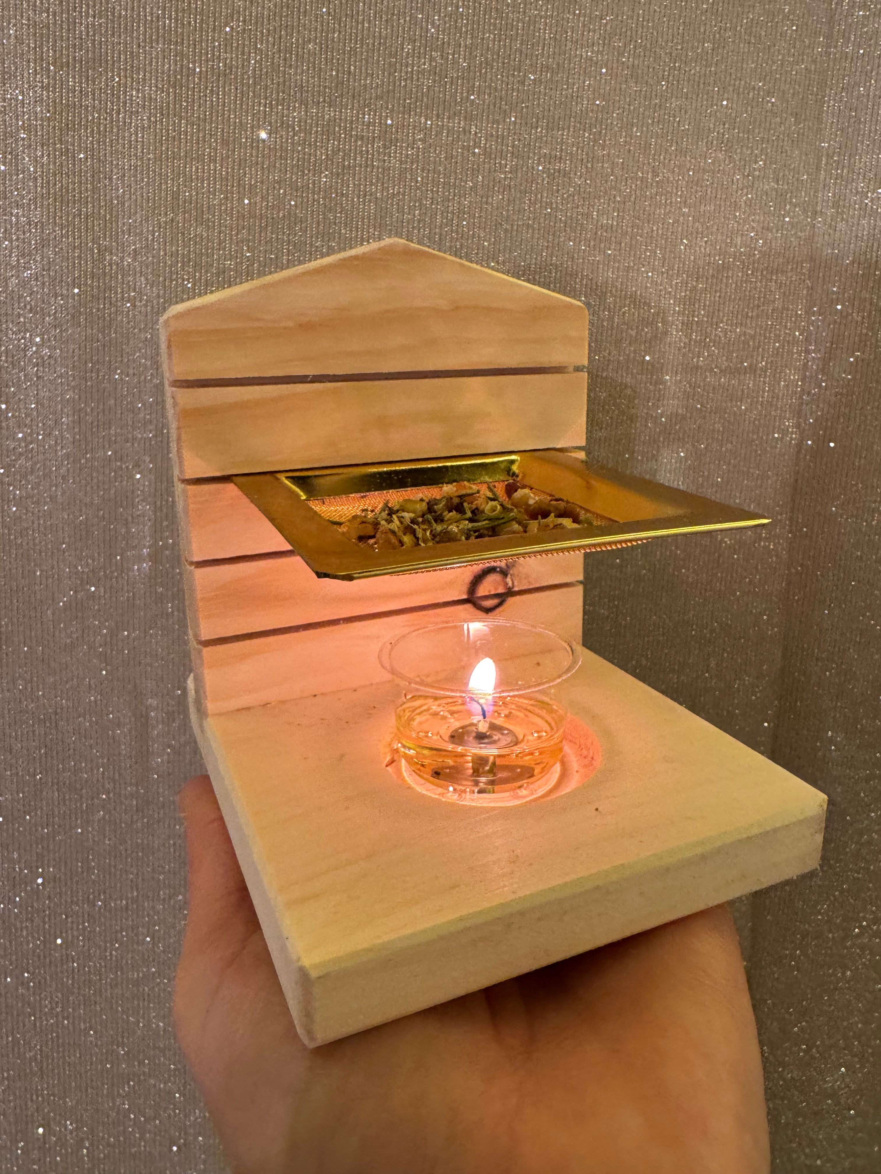 Räucherstövchen Arve Handarbeit