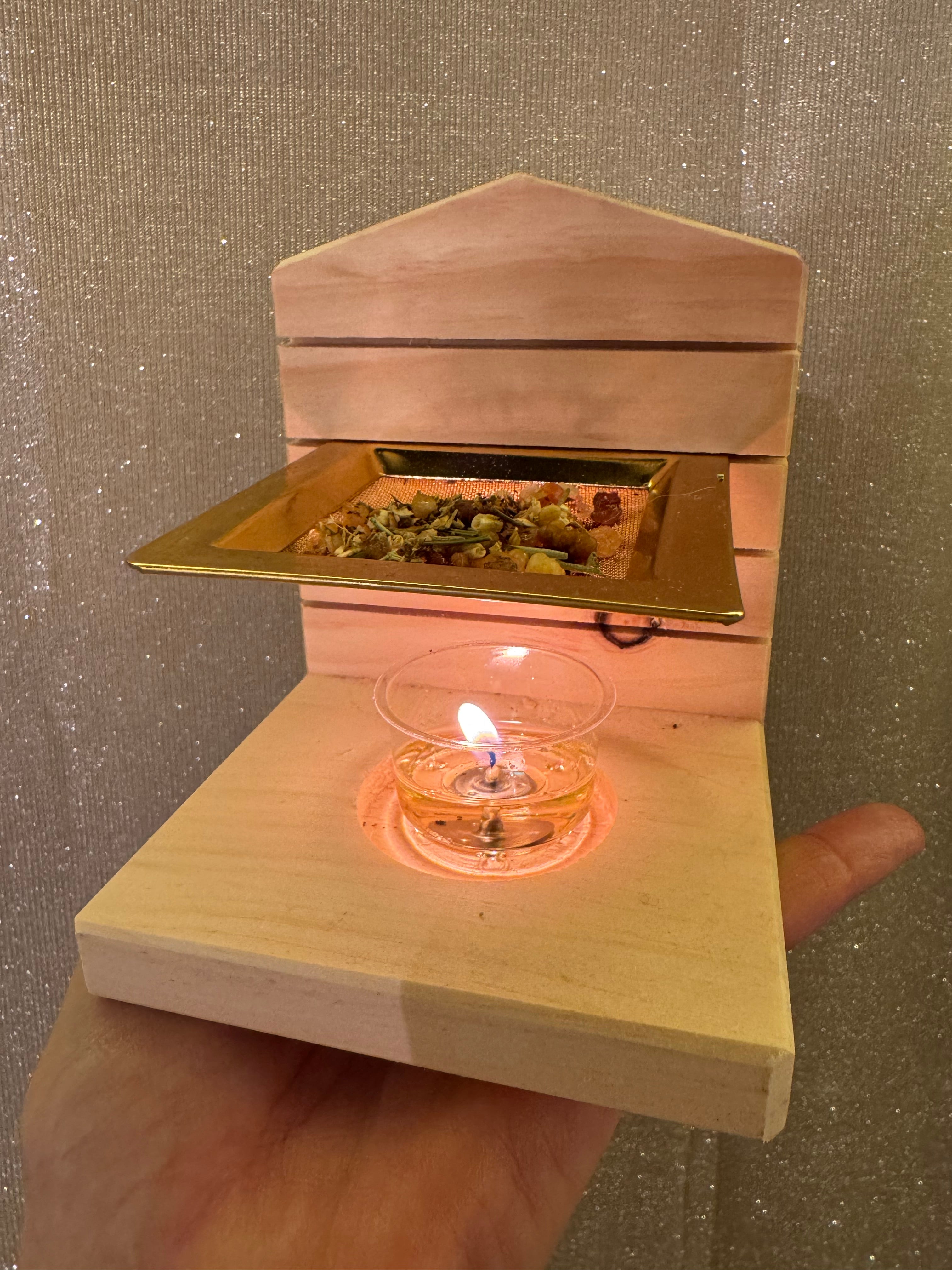 Räucherstövchen Arve Handarbeit