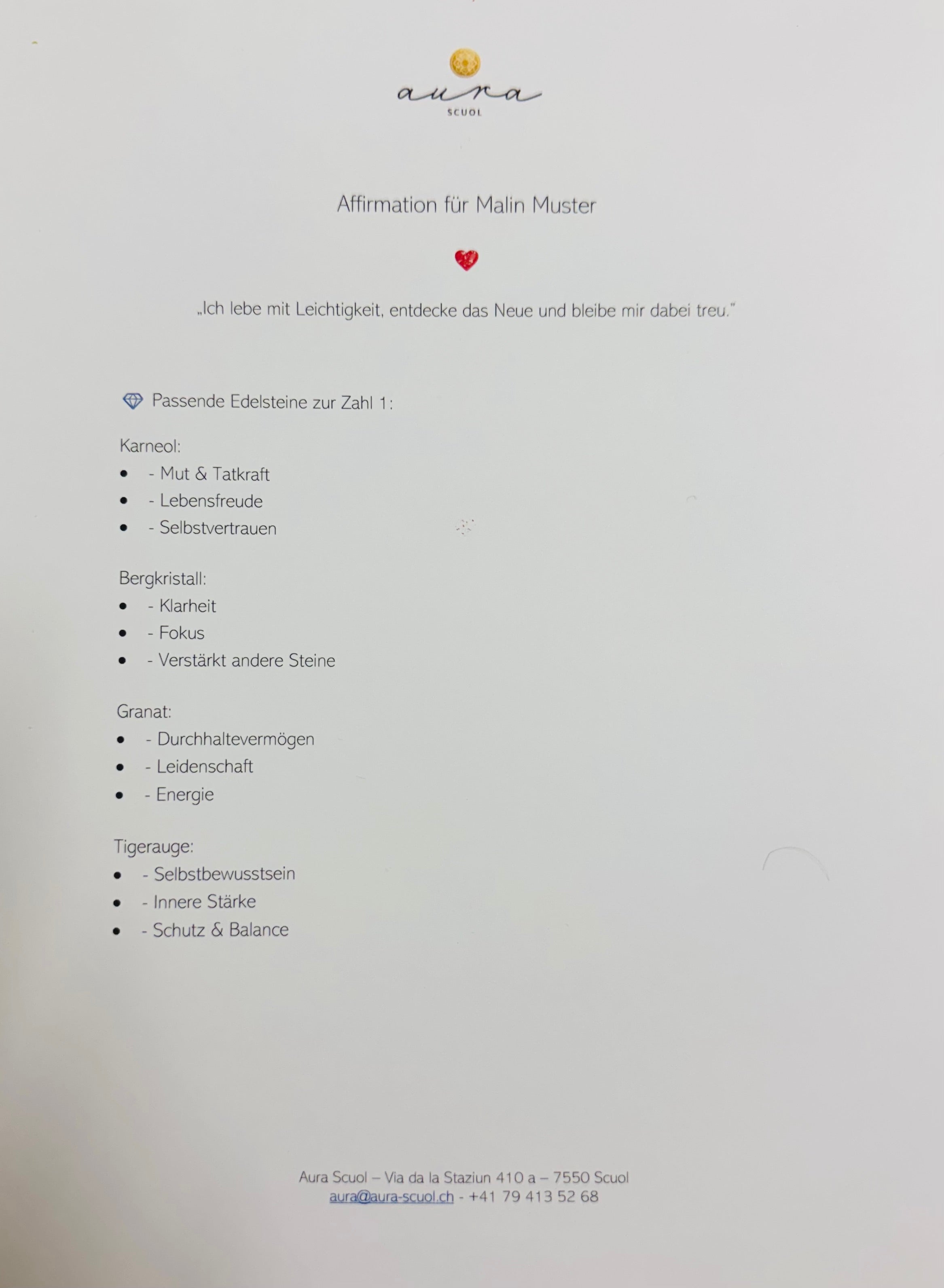 Personalisierte Namenskette Kinder mit Beschreibung