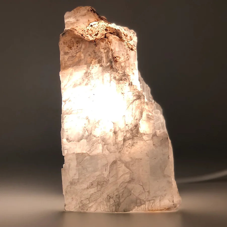 Marienglas Selenit Lampe S