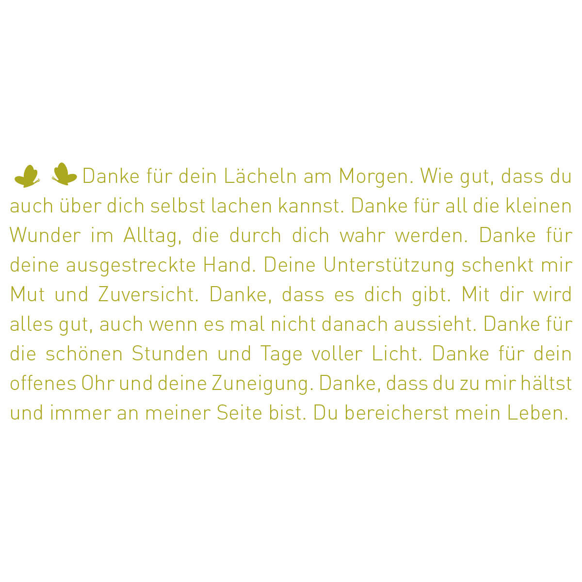 Wortlicht - Danke