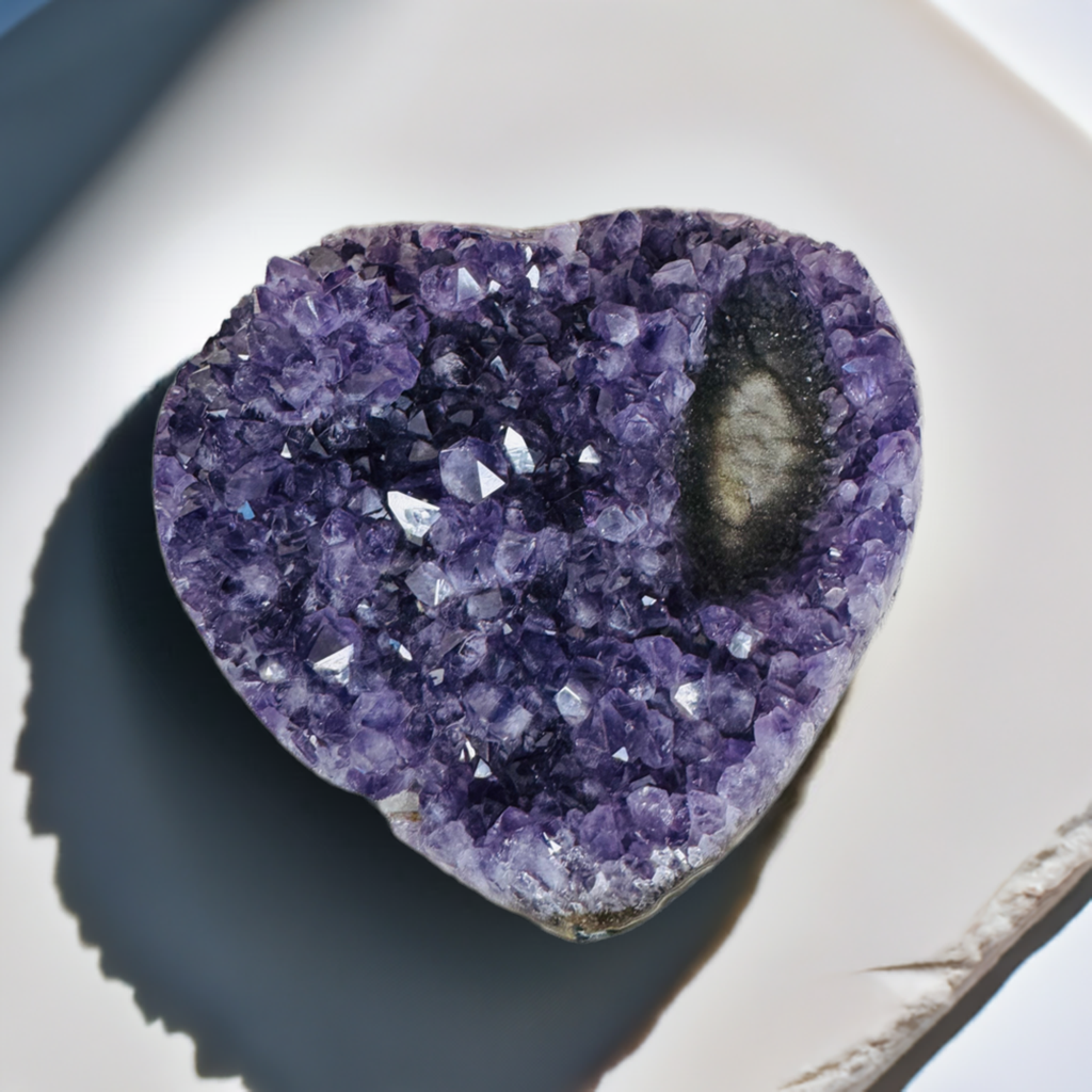 Amethyst Herz Unikat