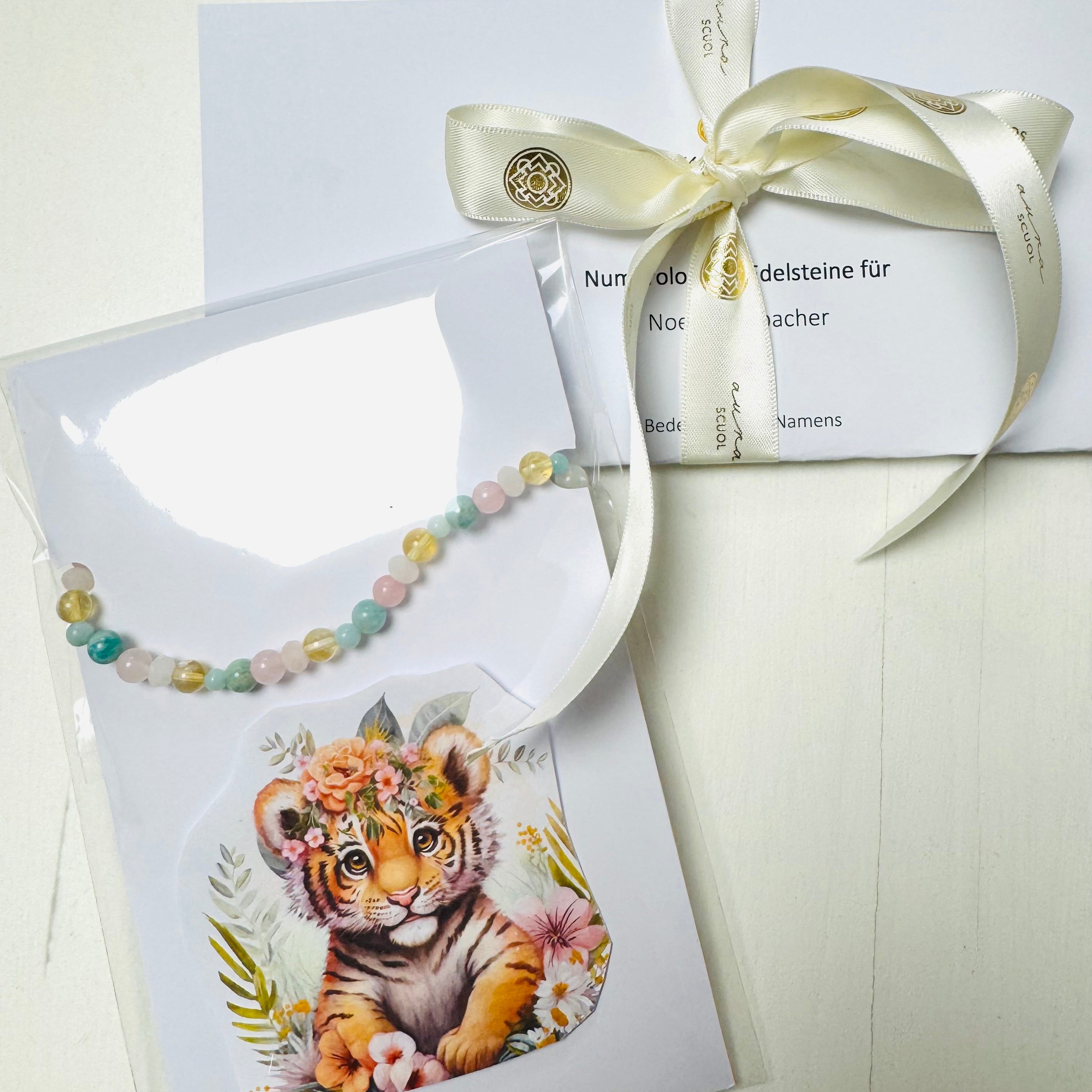 Personalisierte Namenskette Kinder mit Beschreibung