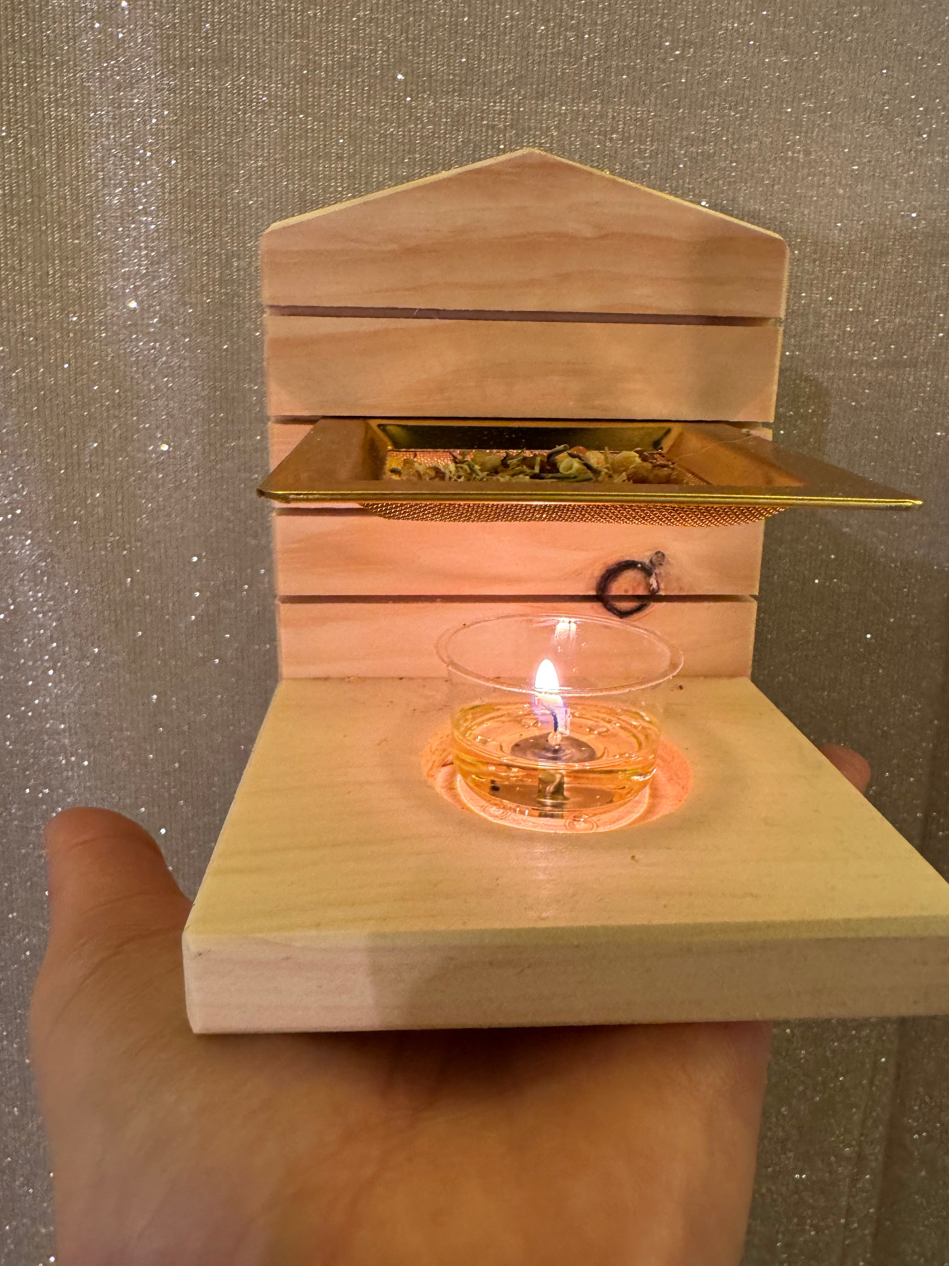 Räucherstövchen Arve Handarbeit