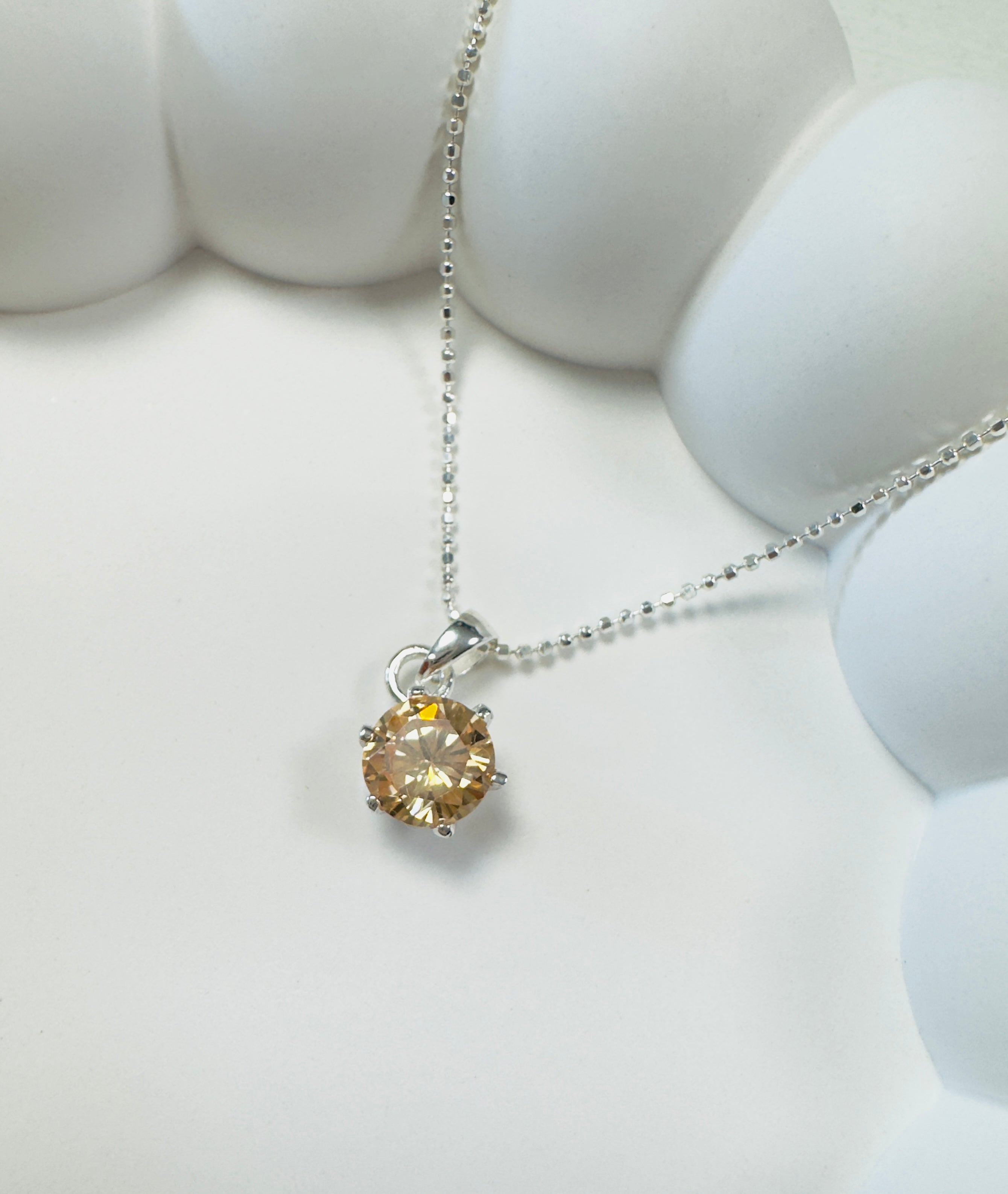 Silberkette mit Zirkonia Anhänger