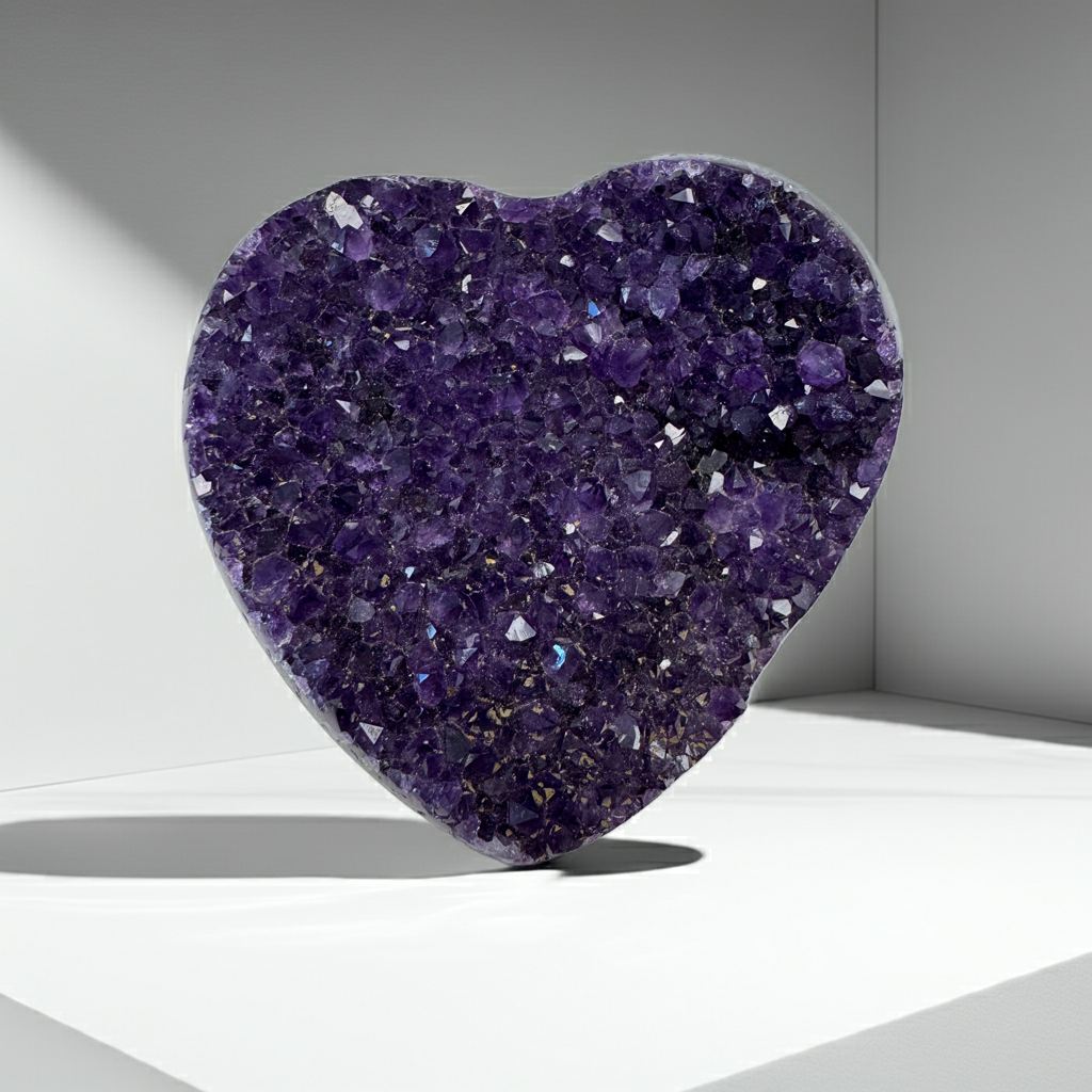 Herz aus Amethyst Uruguay