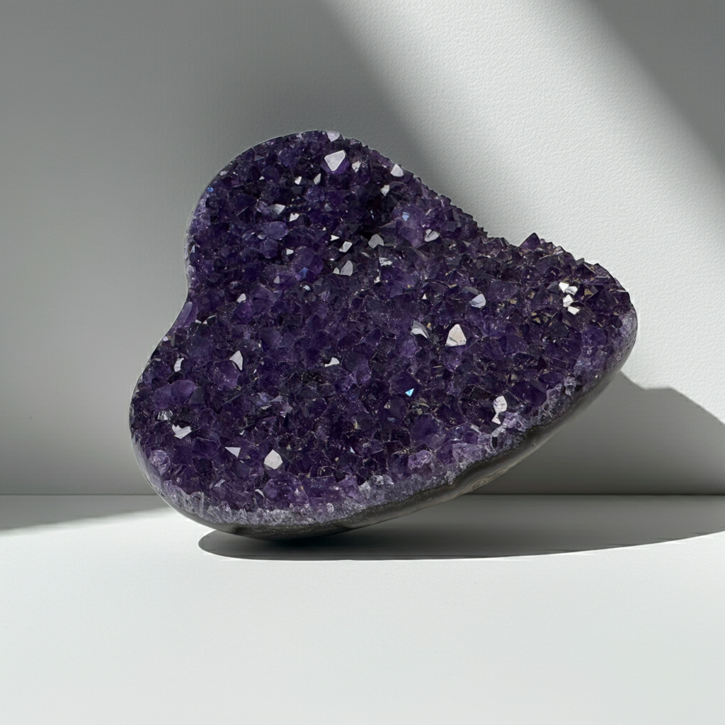 Herz aus Amethyst Uruguay